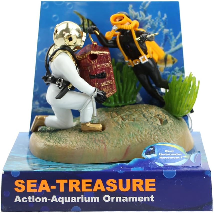 diver aquarium ornament