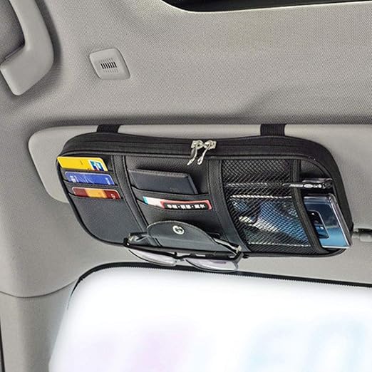 Da by Car Sun Visor Organizer, Auto Interior Accessories Pocket