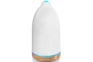 URPOWER Essential Oil Diffusers for Home with 7 LED Color Changing Lights, Timer & Auto-Off Ultrasonic Aromatherapy Diffuser Cool Mist Humidifer Scent Diffuser for Bedroom, Office, Yoga