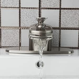 Lavabo de baño de latón cepillado de latón macizo Lavabo monomando