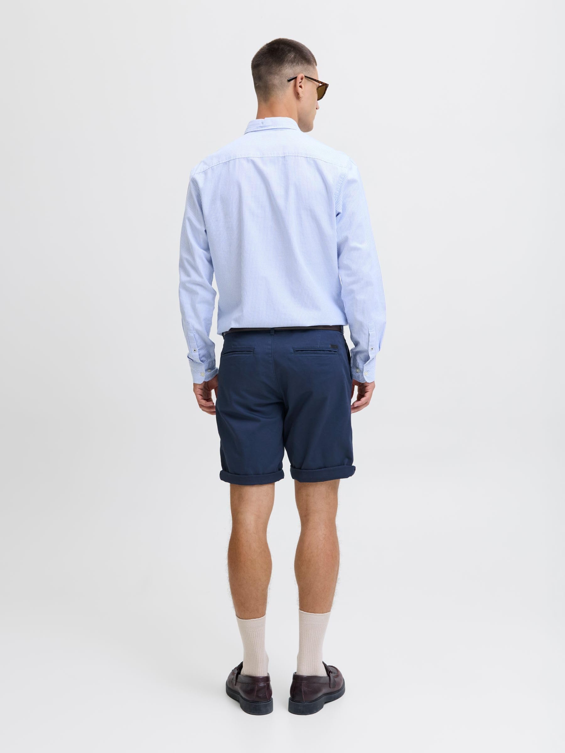 JACK & JONES Herren Chino Shorts Regular Fit 12165604,Navy Blazer,L 3