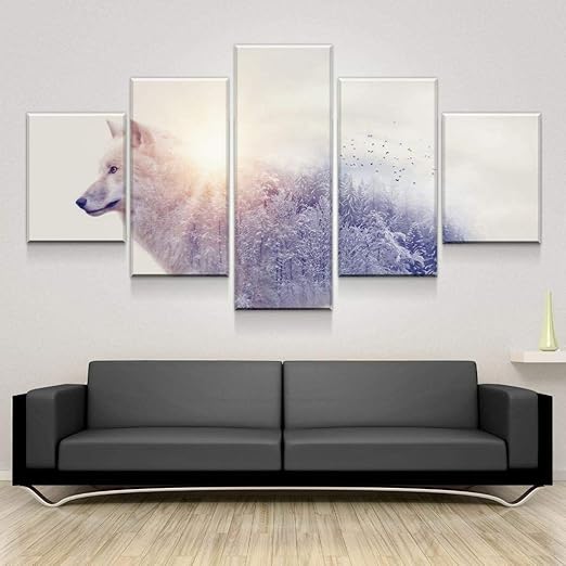 13tdfc Cuadros Decoracion Salon Modernos 5 Piezas Lienzo Grandes