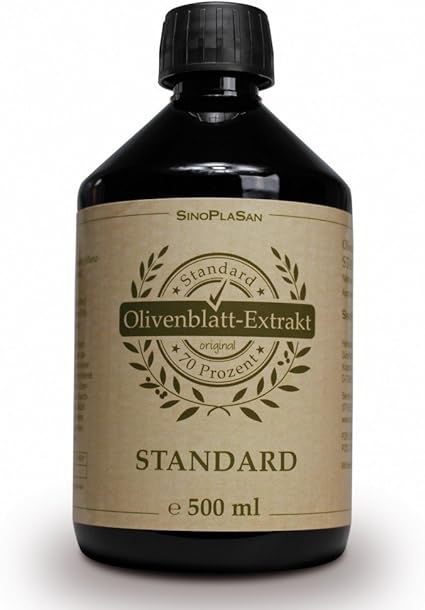 Olivenblatt-Extrakt 500ml Sparflasche Standard 70% Olivenblattextrakt