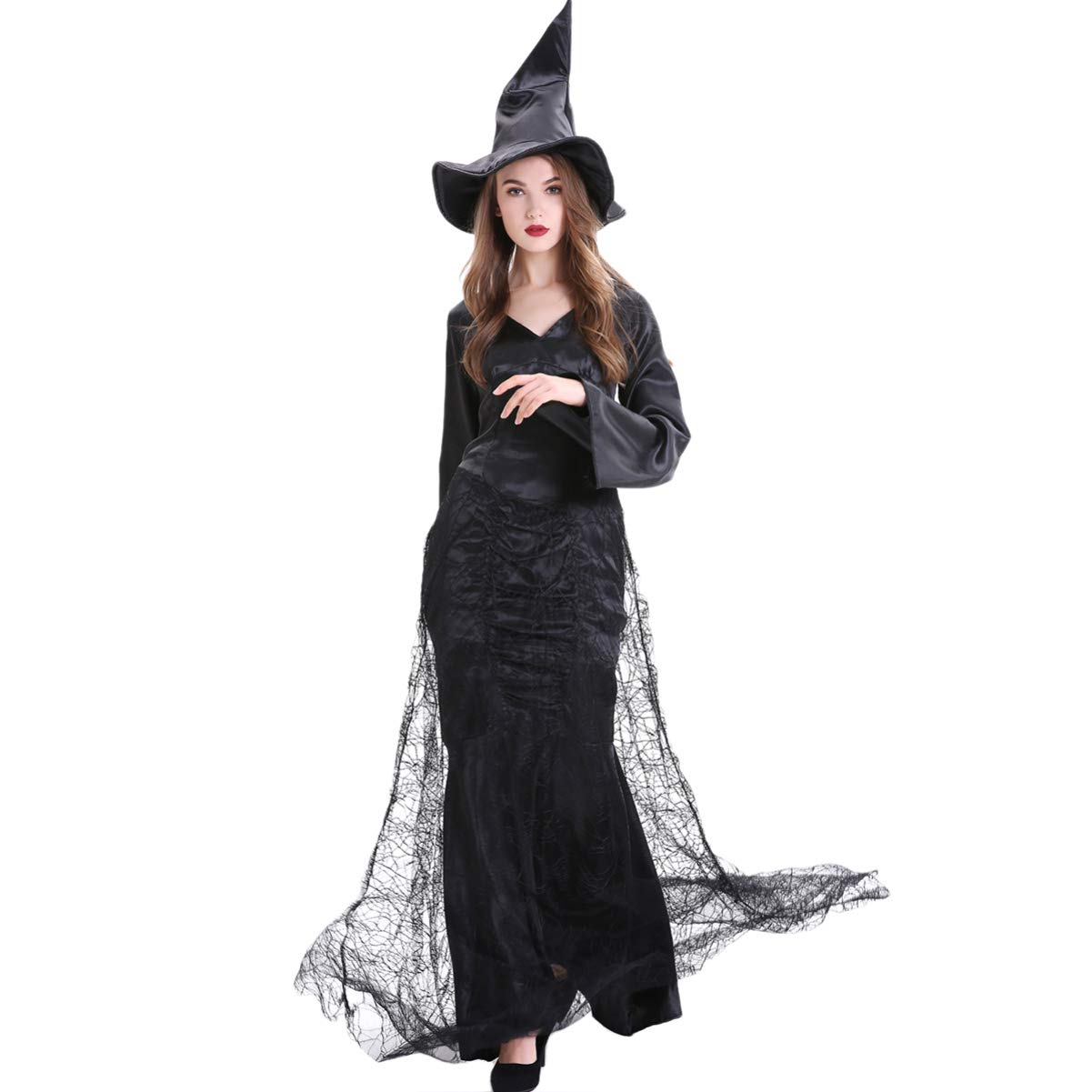 BESPORTBLE Halloween Dress Up Witch Vampire Cosplay Costume Party