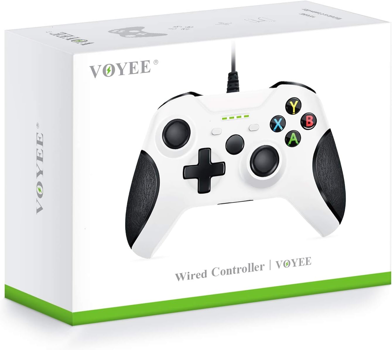 VOYEE Controller for Xbox One, Wired Enhanced Controller for Microsoft Xbox One/X/S/Elite (White): Computers & Accessories