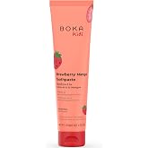 Boka Toothpaste - Nano Hydroxyapatite Toothpaste, Fluoride Free Toothpaste | Kids Oral Care - Strawberry Mango - 4 Oz, 1PK