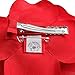 Sara Monica Flower Hair Clip and Pin: Rose: Made in the USA (Red)