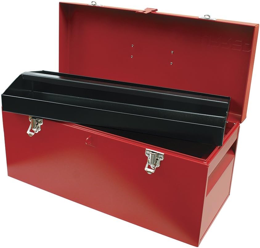 Boîte à Outils Urrea D6 – 50,8 X 20,3 X 22,9 Cm – Métal, Plateaux Amovibles, Loquet Sécurité