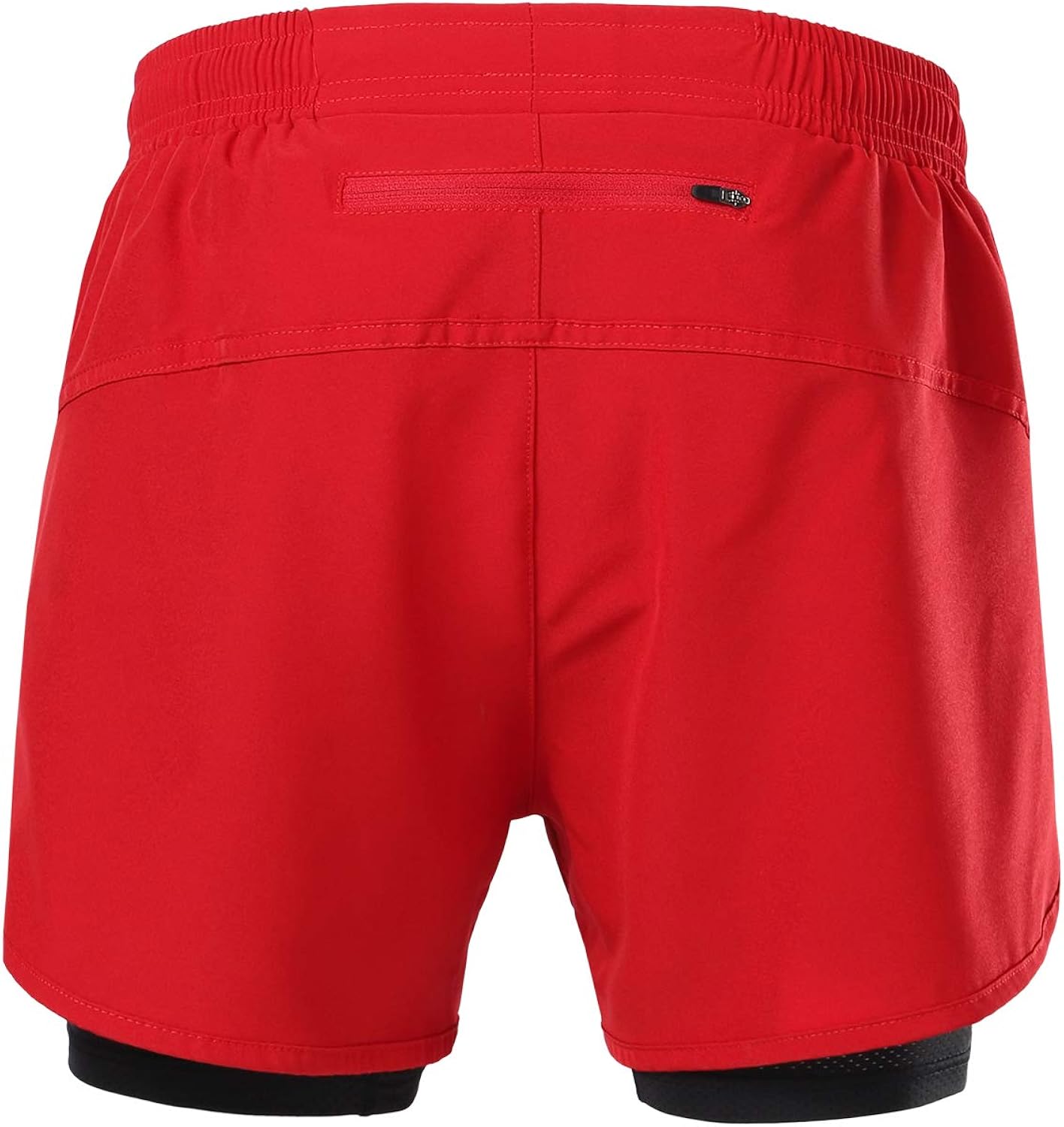 Lixada Men's 2-in-1 Running Shorts Quick Drying Breathable Active Training Exercise Jogging Cycling Shorts: Clothing