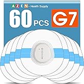 AZEN 60 Pack G7 Adhesive Patches Waterproof, Premium Pre-Cut Protection Hypoallergenic Adhesive Patch for G7, Breathable &amp; Transparent