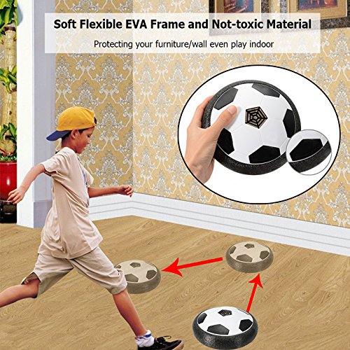 image for ThinkMax Hover Soccer Ball, Air Power Soccer with LED Light and Foam B