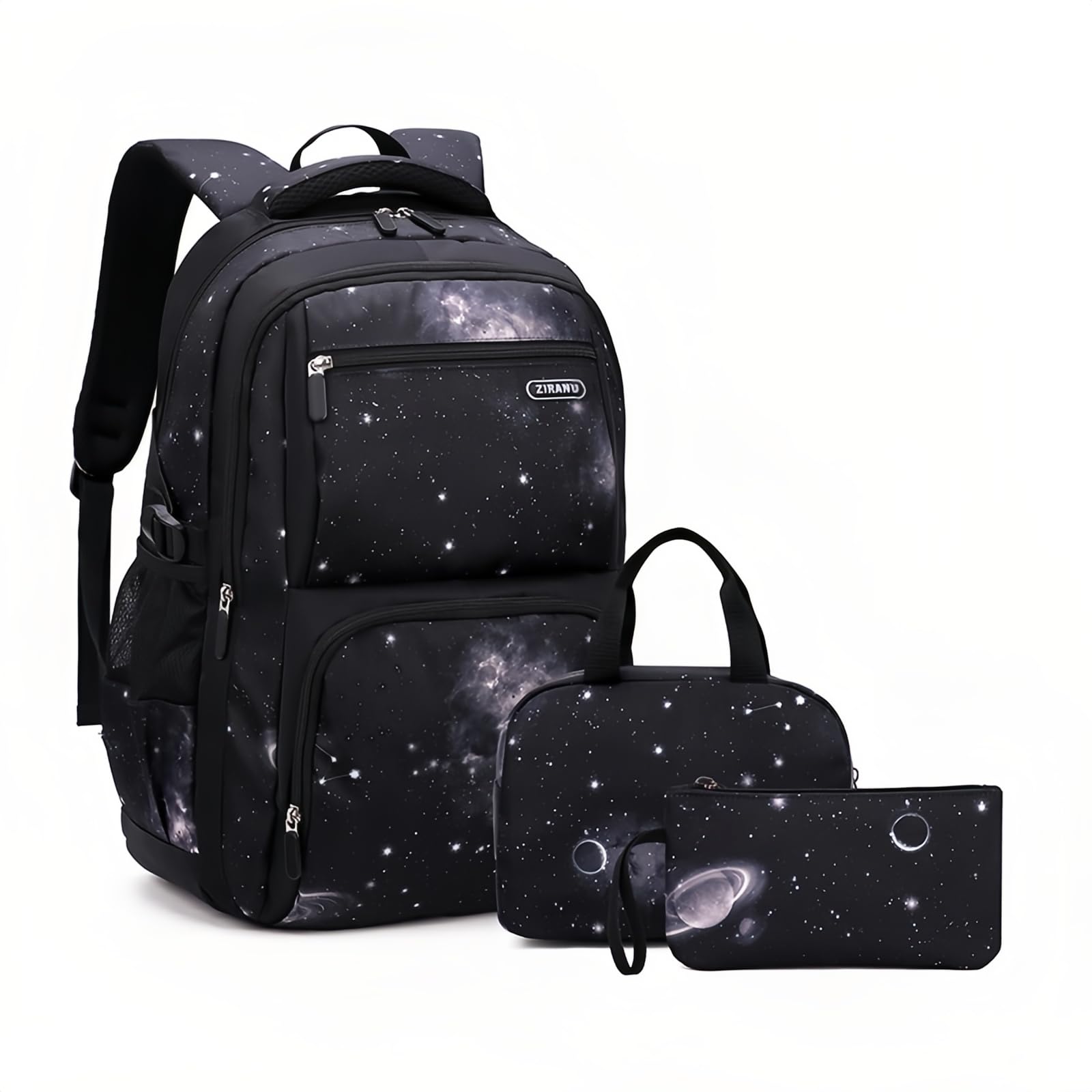 Galaxy Boys-Rucksack Backpack and Lunch-Bag Set Middle-School Elementary Bookbag