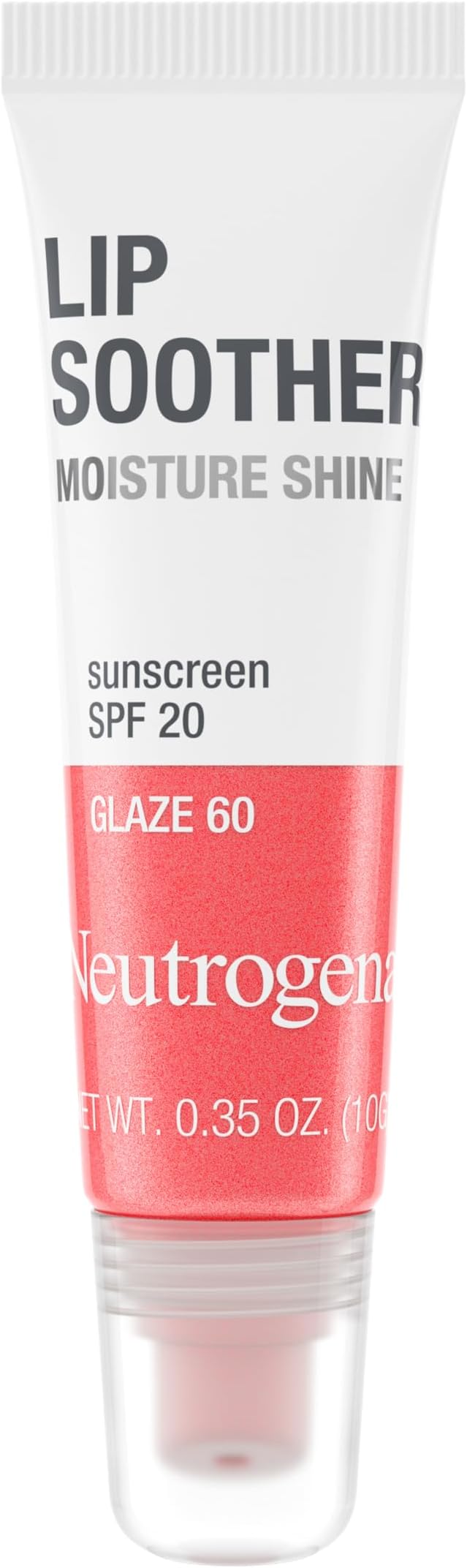 Neutrogena MoistureShine Lip Soother SPF 20 #60 Glaze 0.35 oz Hydrating Gloss