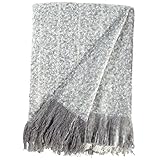 Rivet Super Soft Oversized Ombre Stripe Brushed Weave Throw Blanket, 60