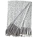 Rivet Oversized Ombre Stripe Brushed Weave Throw Blanket, 60