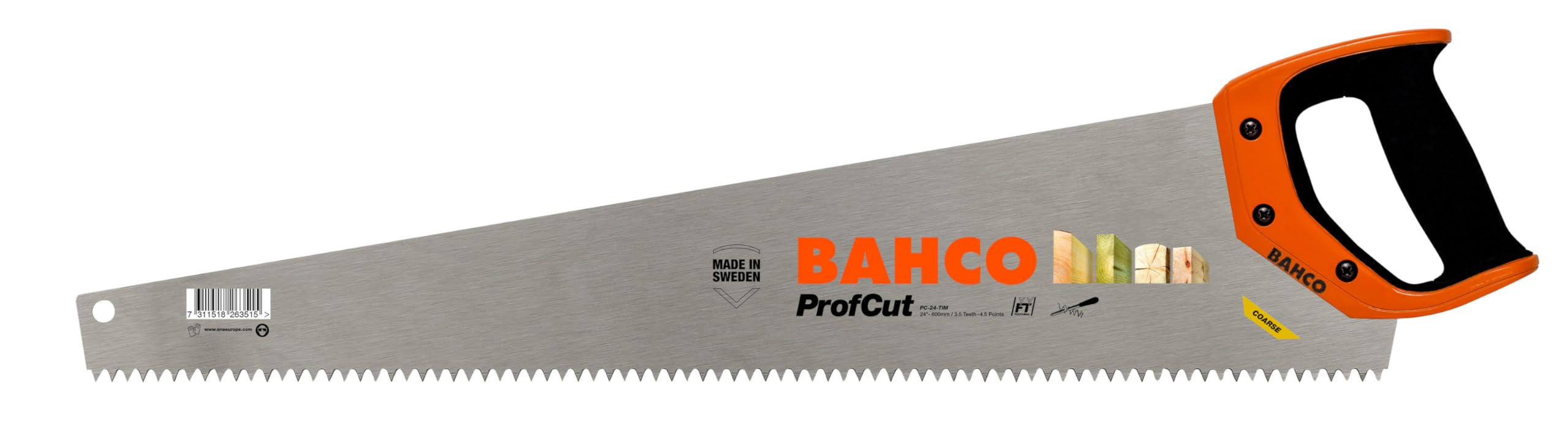 Bahco PC-24-Tim Timber Handsaw 24In