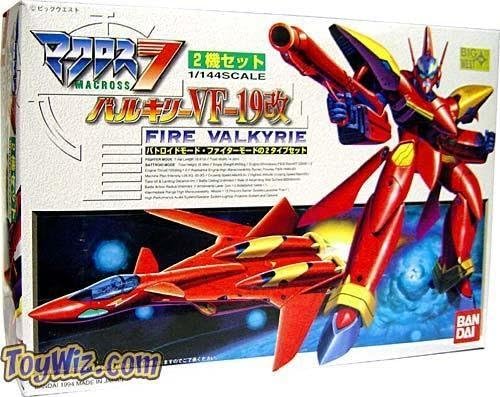Ban Dai Macross Fire Valkyrie 1/144 Model Kit Battroid Mode and Fighter Mode by Macross