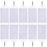 TecUnite 50 Packs Tough Plastic Key Labels with