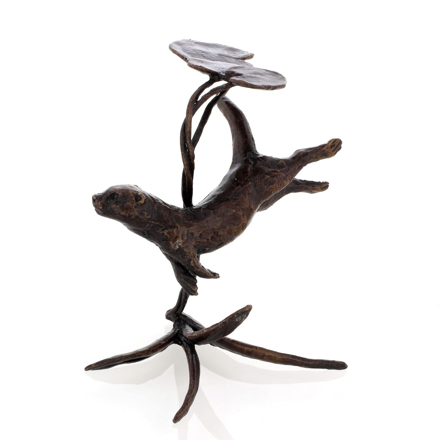 Butler & Peach - Solid Bronze Miniature Otter