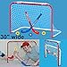 EZGoal Mini Folding Goal with 2 Sticks and 3 Balls, Red/White