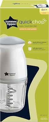 Tommee Tippee Quick-Chop 500ml Mini Electric Baby Food Blender Chopper view 2