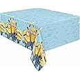 Unique Vibrant Rectangular Minions 2 Plastic Table Cover - 54" x 84" (1 Pc) Despicable Me Tablecloth, Perfect Disposable Plastic Table Cover for Minion Themed Kids Parties & Events