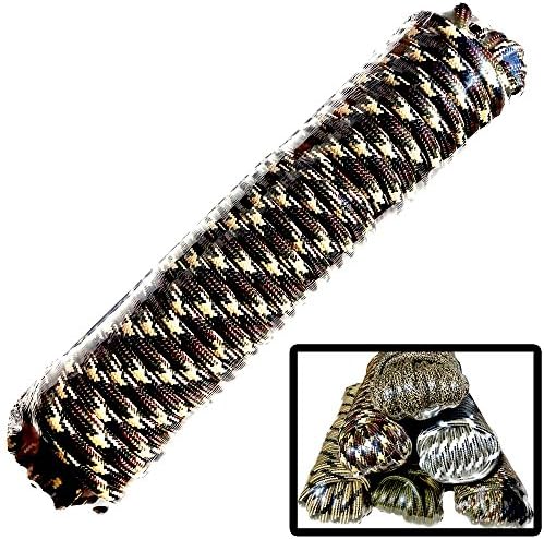Diamond Braid Nylon Rope 1/2" x 100' Various Camouflage Colors | Home Utility, Sport, Hunting, Camping, Tie-down, Outdoor