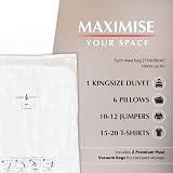 GENIE SPACE Vacuum Storage Bags 110x90cm Airtight 2 Pack for Clothes view 2