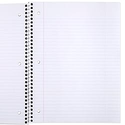 Mead Spiral Notebook, 6 Pack, 1 Subject, College