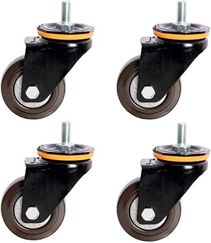 Amazon Co Jp スイベルキャスターホイール 交換用キャスターホイール チェアキャスターホイール ブレーキ付き 容量375kg 7ポンド 交換用カート 家具用キャスター 色 ブレーキなし サイズ 125mm スポーツ アウトドア