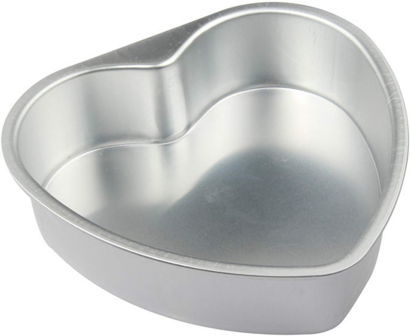 Aluminium Heart Shaped Cake Pan Set Tin Muffin Chocolate Mold Baking With Removable Bottom Kitchen Household Baking Tools 8-Inch
