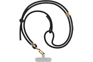 CASETiFY 6mm Rope Cross Body Strap with Card - Solid Black