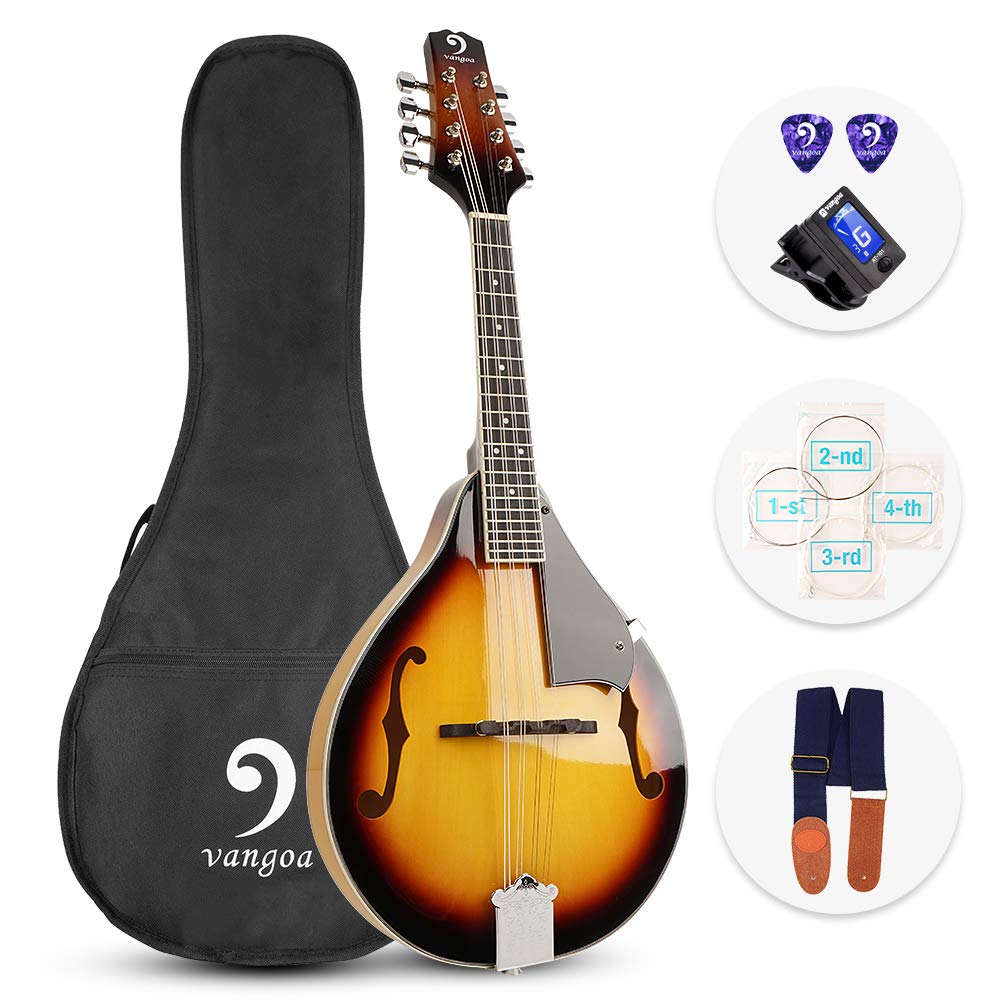 Vangoa A Style Mandolin Musical Instrument Sunburst, 8 Amazon.in