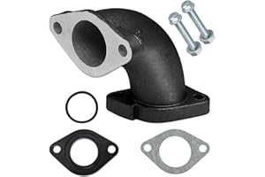 Amavoler Intake Manifold Pipe 56-2 Inlet Gasket 26mm Aftermarket Parts Fit for VM22 26mm Carburetor Tao Tao Zongshen Lifan YX Apollo 110cc 125cc 140cc Engine Pit Dirt Bike. (black)