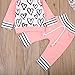 MA&BABY Newborn Baby Girls Hand-painting Heart Tops Hoodies Pants 2Pcs Outfits Clothes Set (18-24 Months, A-Pink)