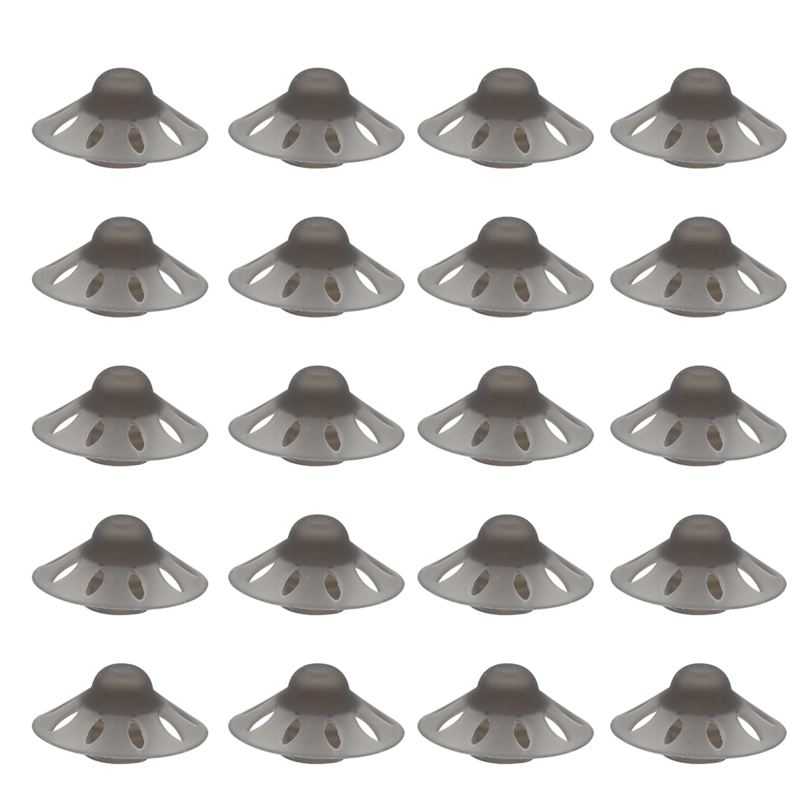 Hearing Aid Domes 10mm - 20PCS Soft Silicone Hearing Aid Open Domes, Washable Replacement Hearing Aid Ear Tips, Hearing Aid Accessories Parts for Seniors with Hearing Loss