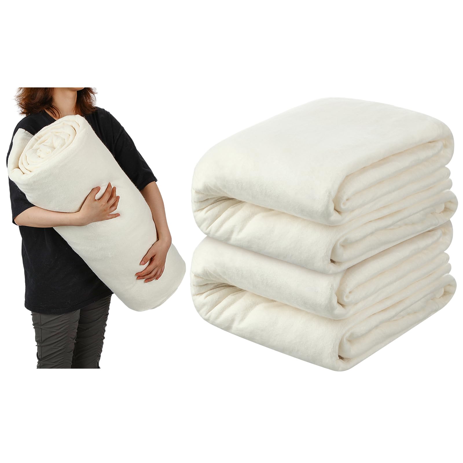 Imbottitura In Cotone King Size Warm Company – 228,6 X 243,8 Cm, 87,5% Cotone, Trapuntatura A Mano O Macchina