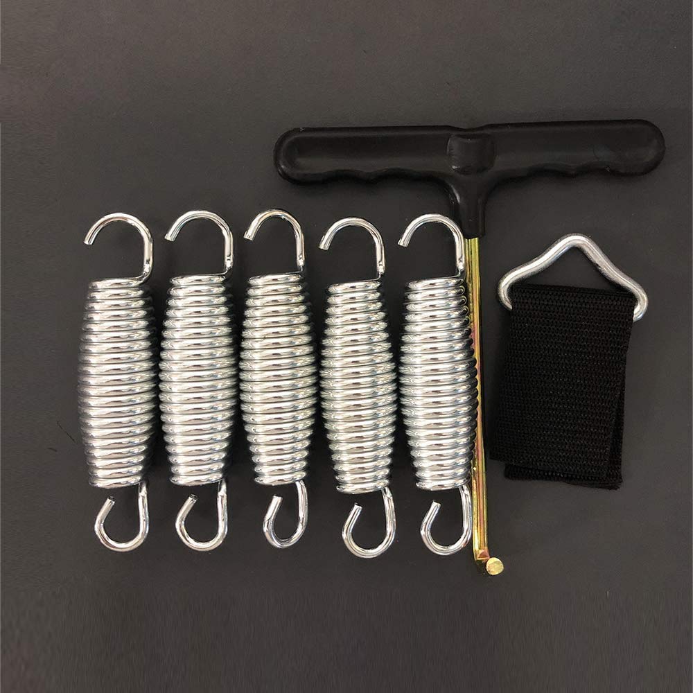 XIE Trampoline spring (87, 100, 120, 140, 165 mm) spring replacement spring, trampoline accessories, trampoline triangle (10cm-1set)