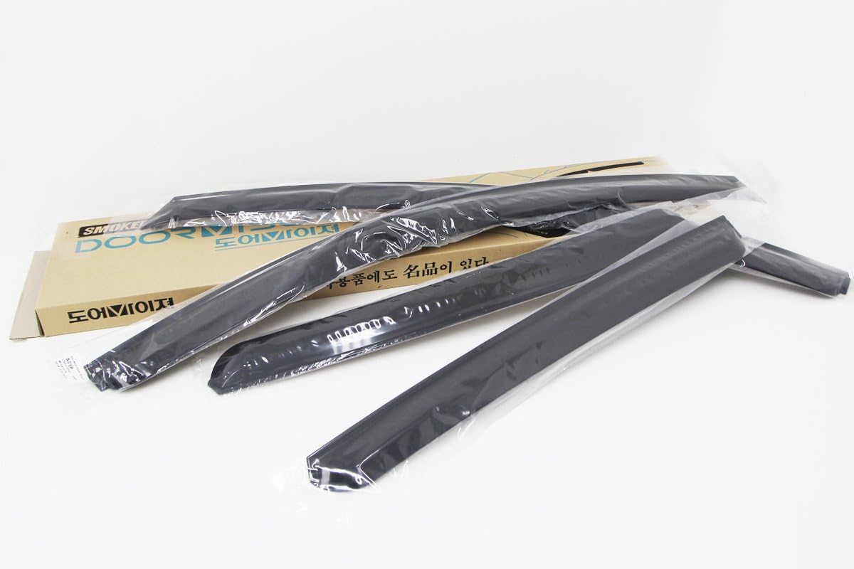 AUTO CLOVER Wind Deflectors Set for Antara/Captiva 2007+, Tinted Black - Image 4