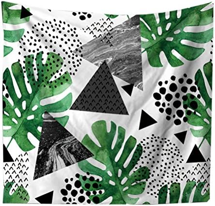 Wiorigin Banana Leaf Palm Tree Leaves Pattern Tapestry Wall Hanging Tapestries Beach Towel Bedroom Living Room Dorm Decor (79inchL x 59inchW, Patter 8)