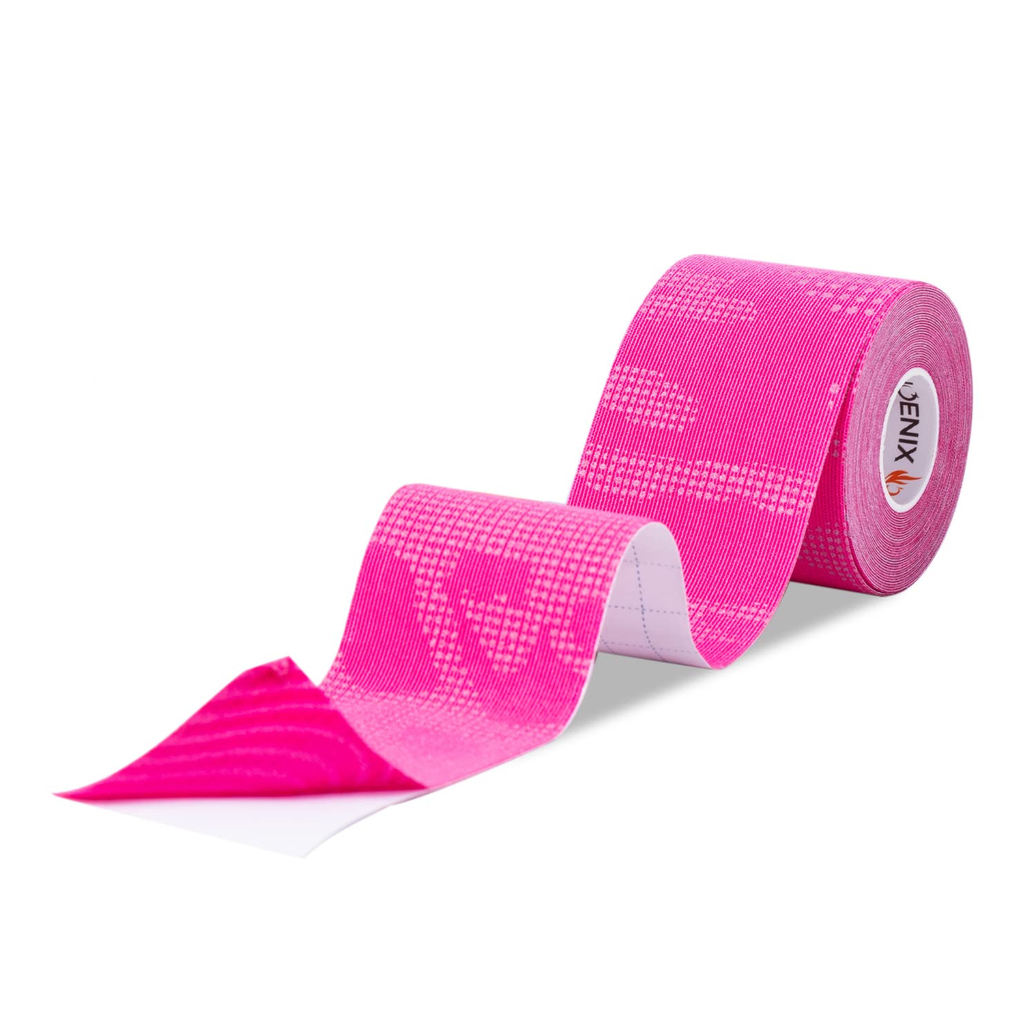 Kinesiology Sports Tape Light Reflective Pink | 5m Roll of Muscle Support Tape | Water Resistant & Hypoallergenic | Flexible & Durable | Improve Mobility & Circulation