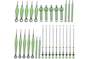 Gatuida DIY Clock Kit Clock Works Replacement Kit Clock Repair Hands 10 Pack Glow Clock Hands Wall Clock Hands Clock Hands with Second Hand in The Dark DIY Clock Kit Clock Repair Hands