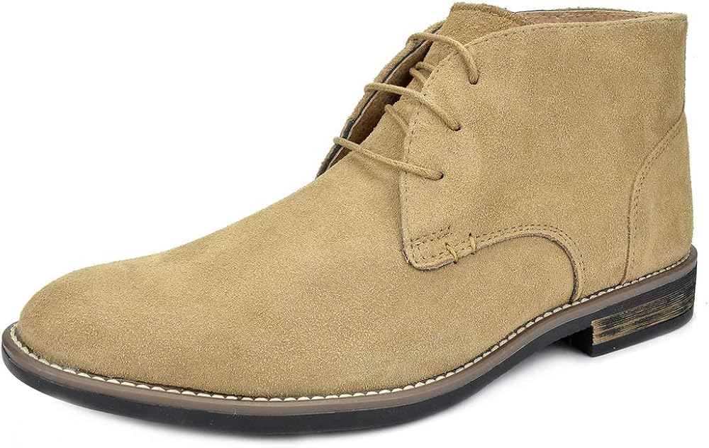 bruno marc men's suede leather chukka ankle boots