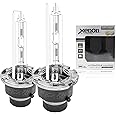 ADAURIS D4S/D4R HID Bulbs 35W Xenon Hid Headlight Bulbs Replacement Metal Stents Base 12V 6000K Diamond White, 66440,42402,42402WX,High Low Beam Bulb Replacement (Pack of 2)