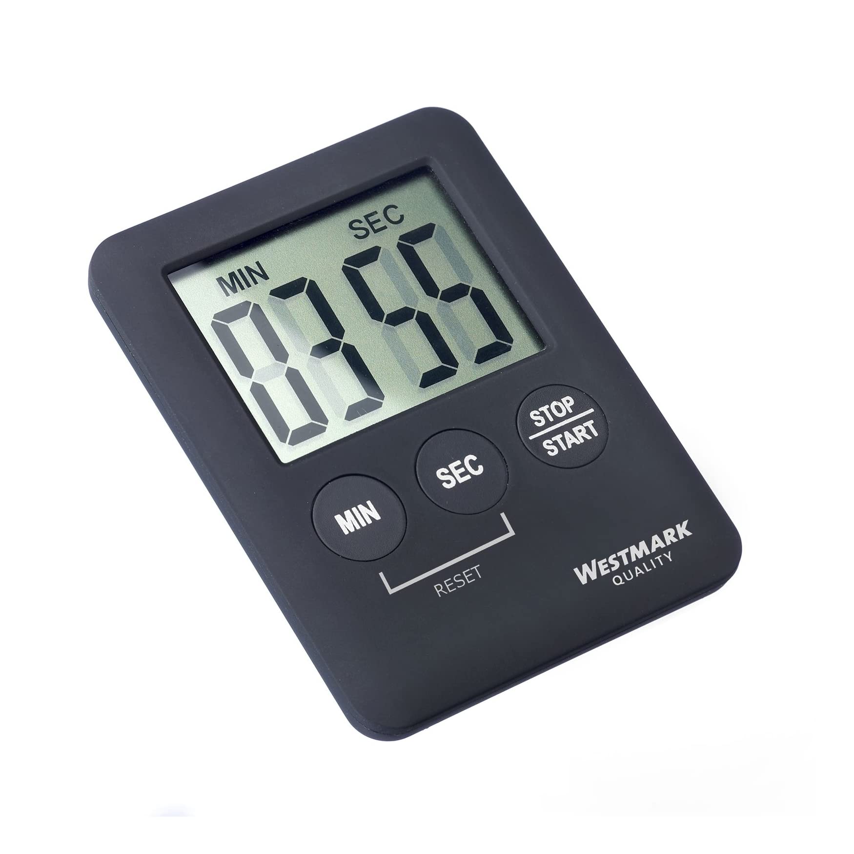 Westmark Kitchen Timer, Digital, Magnetic, Up To 99 Minutes, Plastic, Black, 10882280