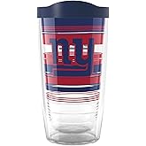 Tervis NFL New York Giants - Hype Stripes Made in USA Double Walled Insulated Tumbler Travel Cup Keeps Drinks Cold & Hot, 16oz, Classic