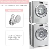NIUXX Universal Stacking Kit for Washer and Dryer 53-68 cm Adjustable view 4