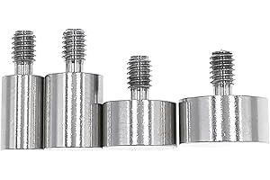 SUXING Flat Contact Points for Dial Digital Indicator Depth Gauge Thickness Gauge 4-48 UNF Thread (4-48UNF A Set)