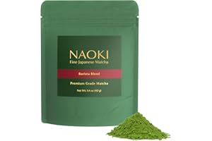 Naoki Matcha Barista Blend Premium Grade Matcha - Authentic Japanese First Harvest Premium Grade Matcha Green Tea Powder from Japan (40g / 1.4oz)