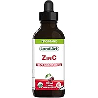 Certified Organic ZINC - Up to 230 Servings - Kids & Adults - Zinc with Vitamin C - Immunity & Energy - Vegan - Sugar Free - 